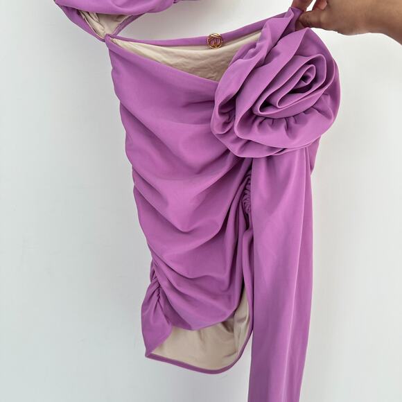 Bahia Maria Mia Mini Dress Small Orchid Lilac Hot Girl Night Out Glam Statement - Picture 6 of 13